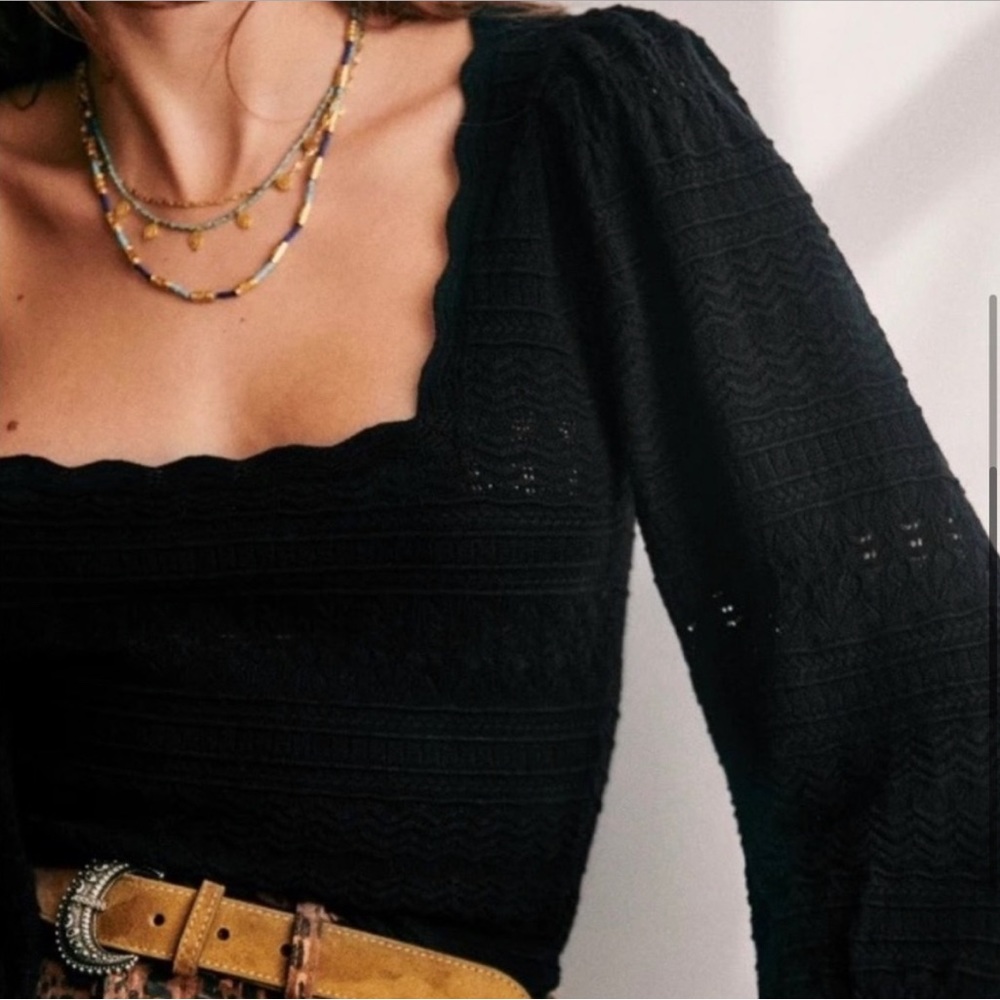 ✨Sezane Ronnie Jumper in Sophisticated black.